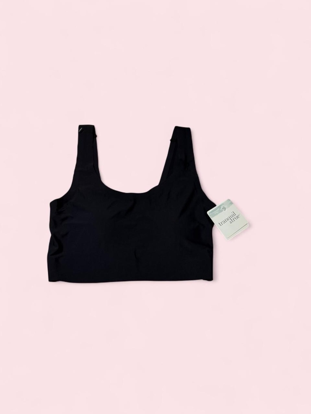 Tranquil and true Smooth Black Wireless Bralette
